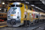 Passenger trains waits to depart Union Station